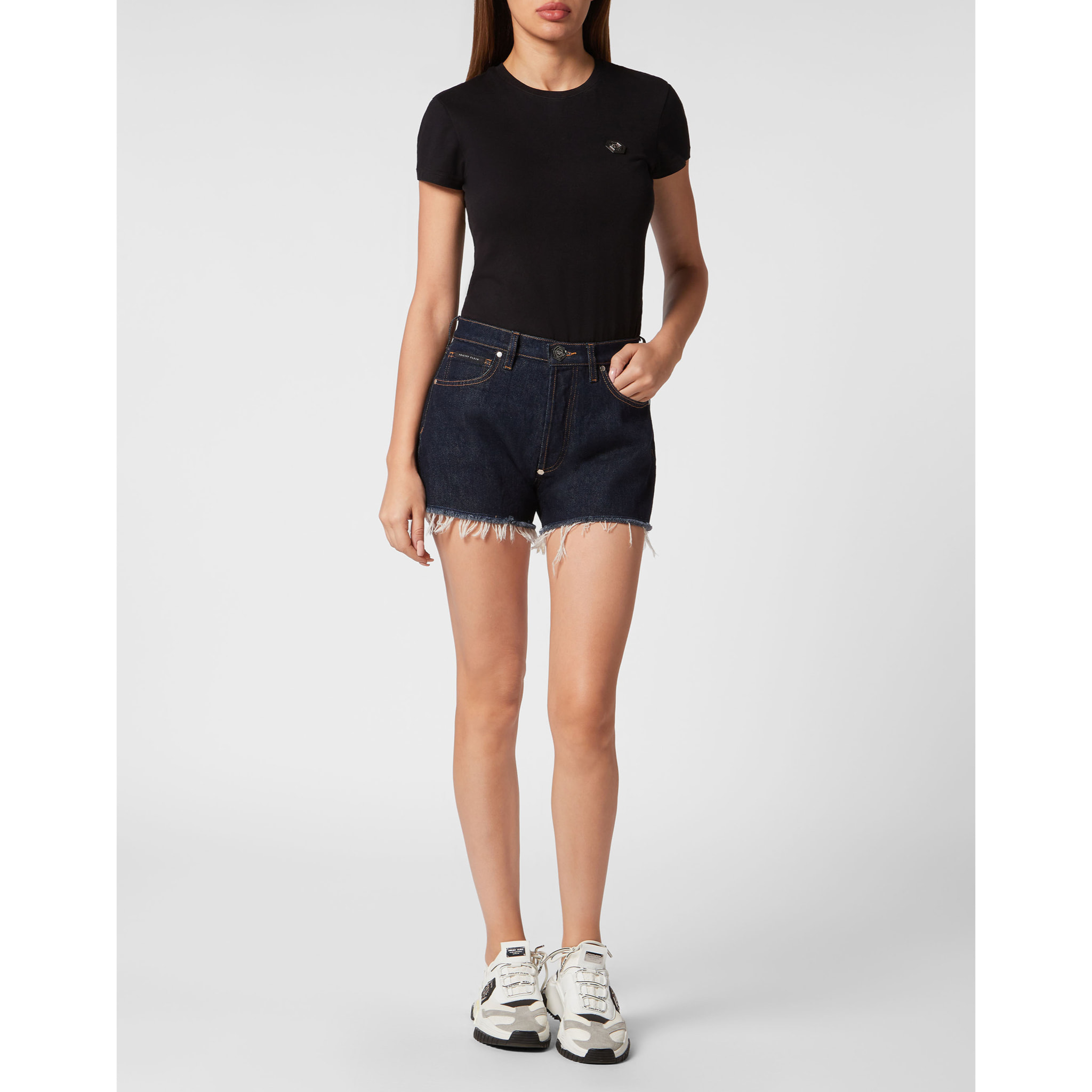 PHILIPP PLEIN Pantalones cortos vaqueros