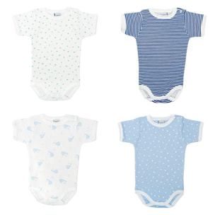 Pack 4 Body Ab. Hombro Manga Corta