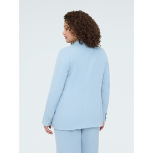 Fiorella Rubino - Blazer con botones joya - Light - blue
