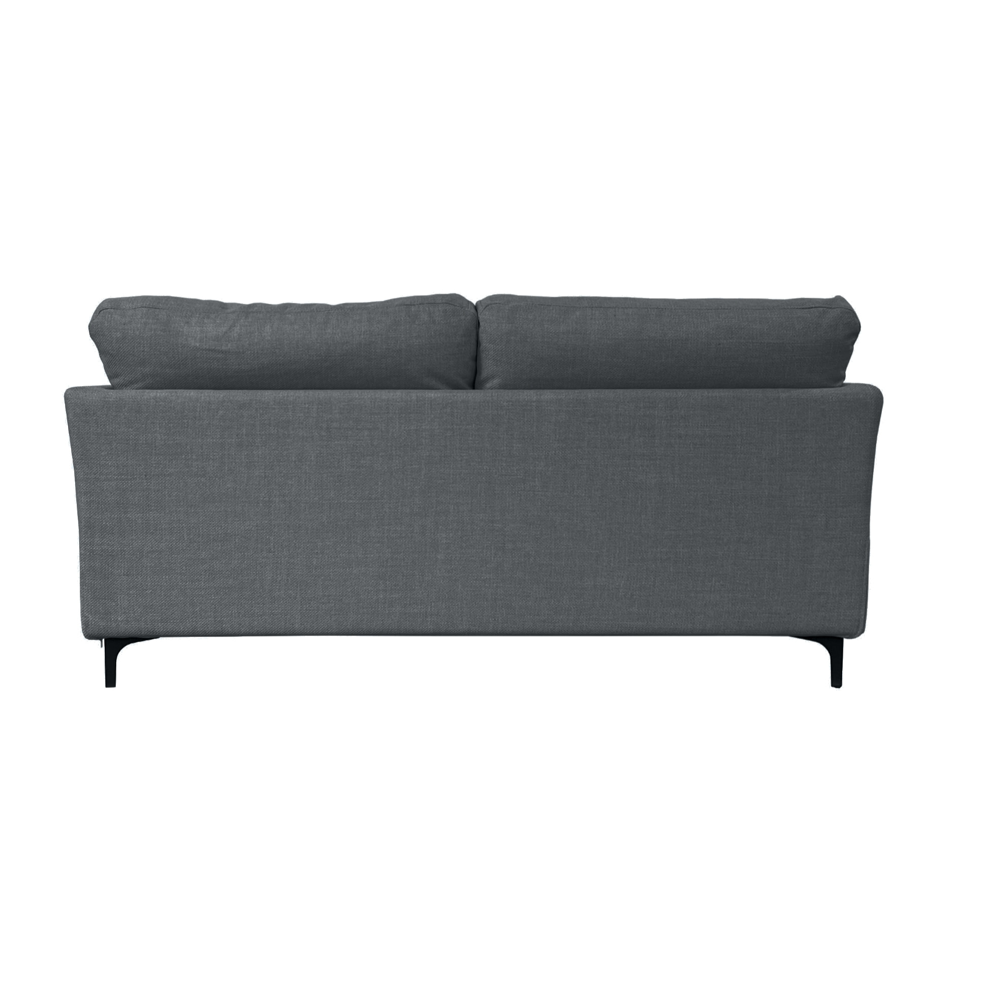 Canapé 3 pl OUESSANT 180 cm fixe tissu Anthracite - 100% déhoussable - Fab. France