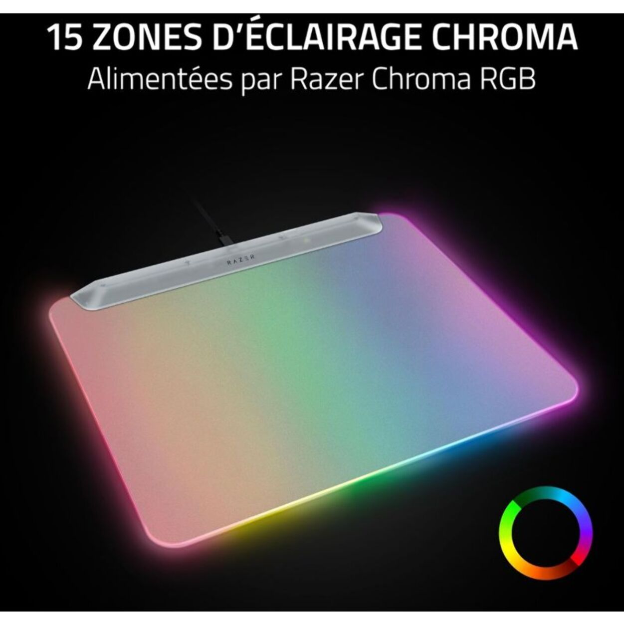 Tapis de souris RAZER FIREFLY V2 PRO PHANTOM WHITE ED