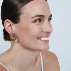 Pendientes Lornol acabado oro amarillo 18k