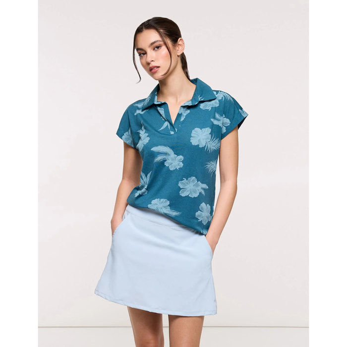 Falda Mini Deportiva Azul Celeste - Fabort