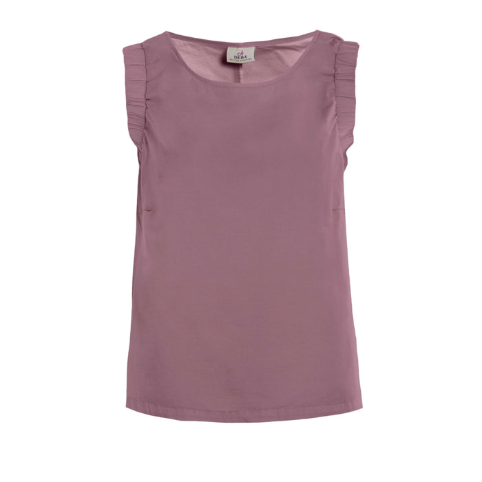 DEHA - Canottiera POPLIN TANK TOP in cotone per donna