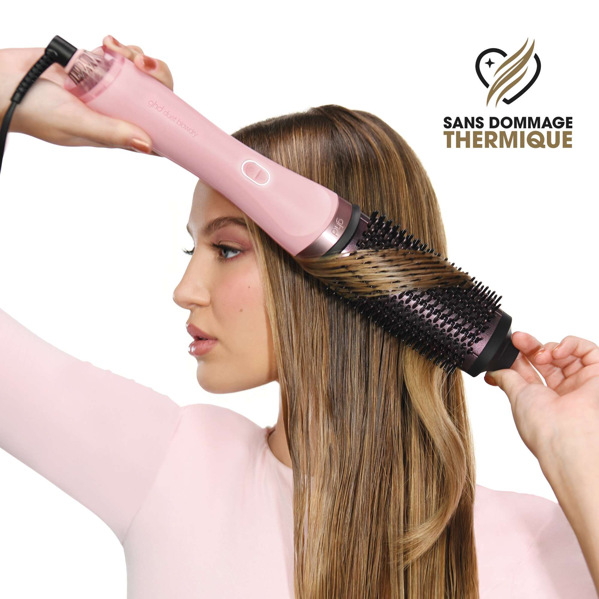 Brosse soufflante ghd Duet Blowdry - Collection Pink