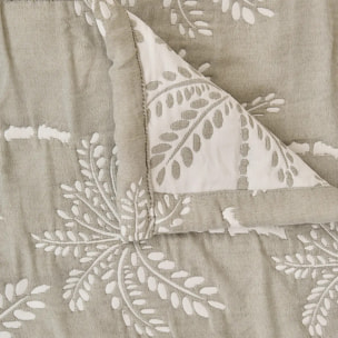 Dessus de lit Nuvia vert céladon 260x240cm