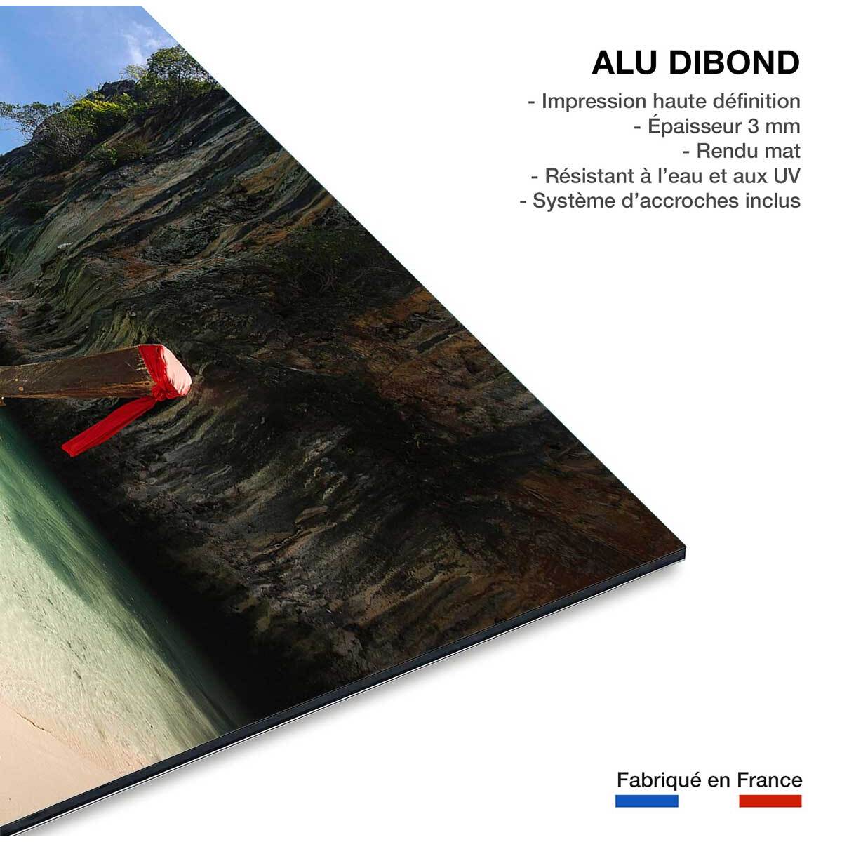 Tableau hong island boat Tableau alu Dibond