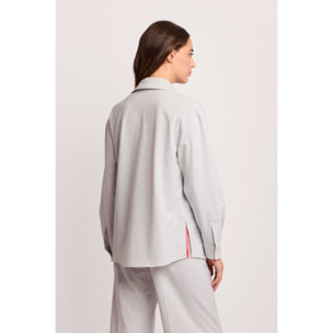 Kocca - Camicia a maniche lunghe con taschino Donna, Tinta unita, Colletto di camicia