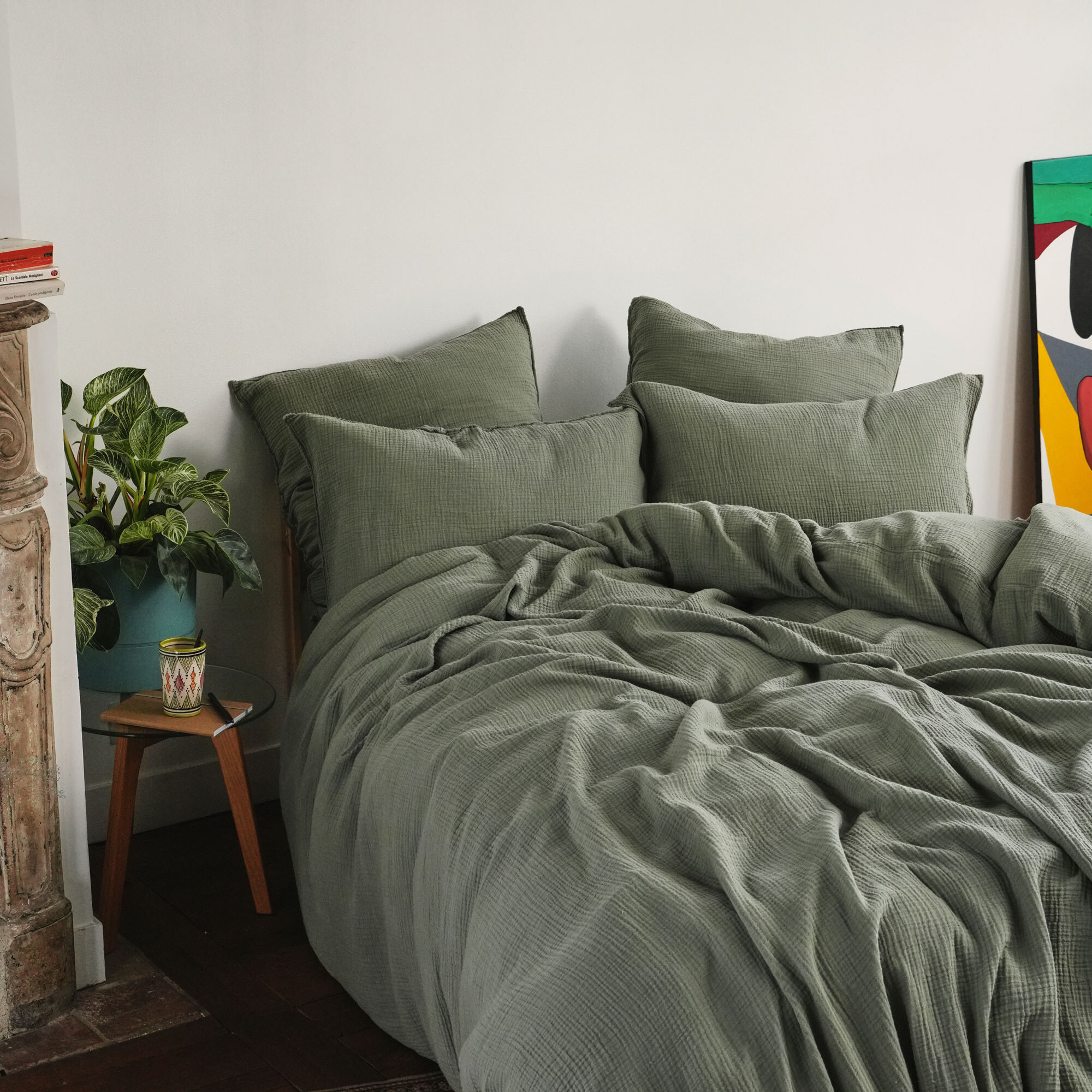 Housse de couette en gaze de coton, SIMPLEMENT GAUFRÉ