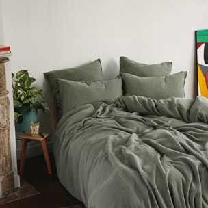 Housse de couette en gaze de coton, SIMPLEMENT GAUFRÉ