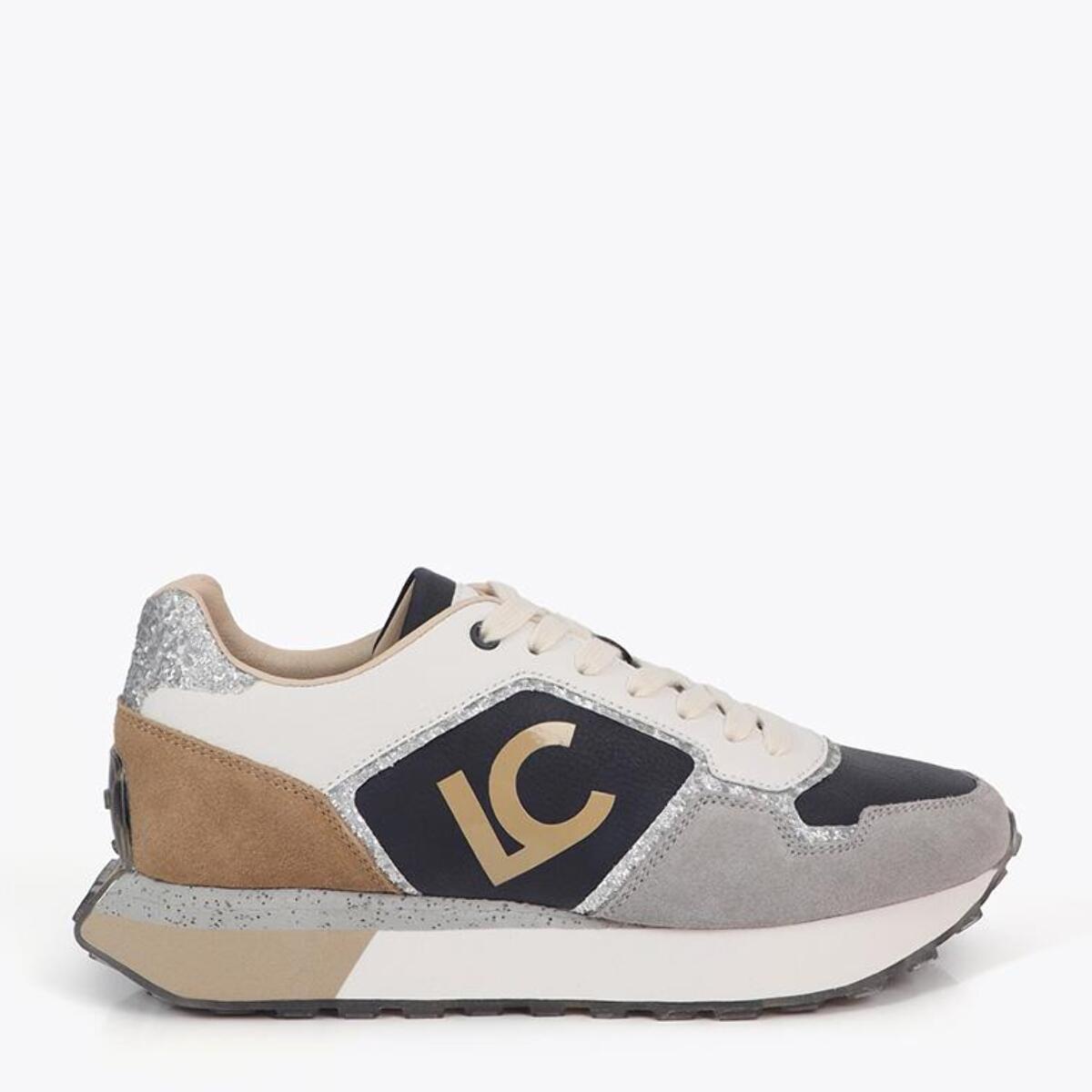 Sneaker con Suola Personalizzata e Stampa Animalier e Dettagli in Pelle