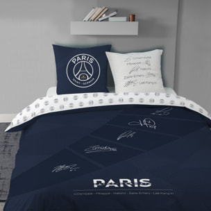 Parure de lit imprimée 100% coton, PSG STARS