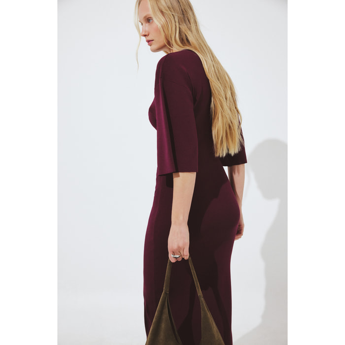 Knitted Midi Dress Vestiti in maglia Nakd