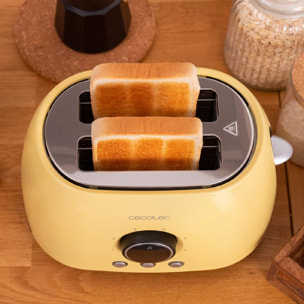 Cecotec Grille-pain vertical numérique ClassicToast 8000 Yellow Double