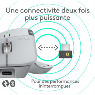 Souris sans fil rechargeable LOGITECH MX Master 4 Off White