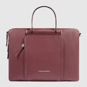 Piquadro Borsa da lavoro porta pc e porta iPad® con protezioni antiurto e anti RFID, espandibile