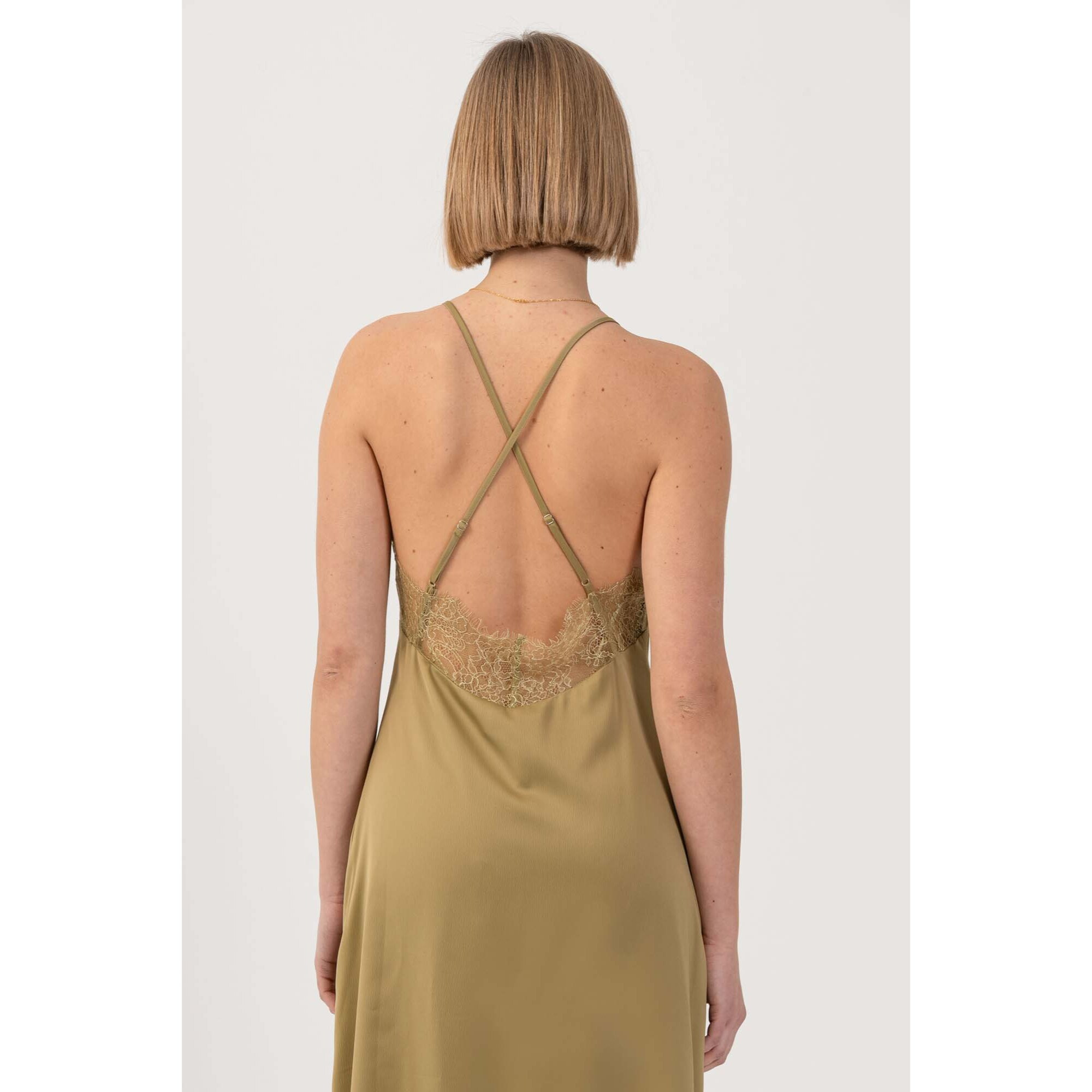 Kocca - Abito lungo con inserti in pizzo Donna