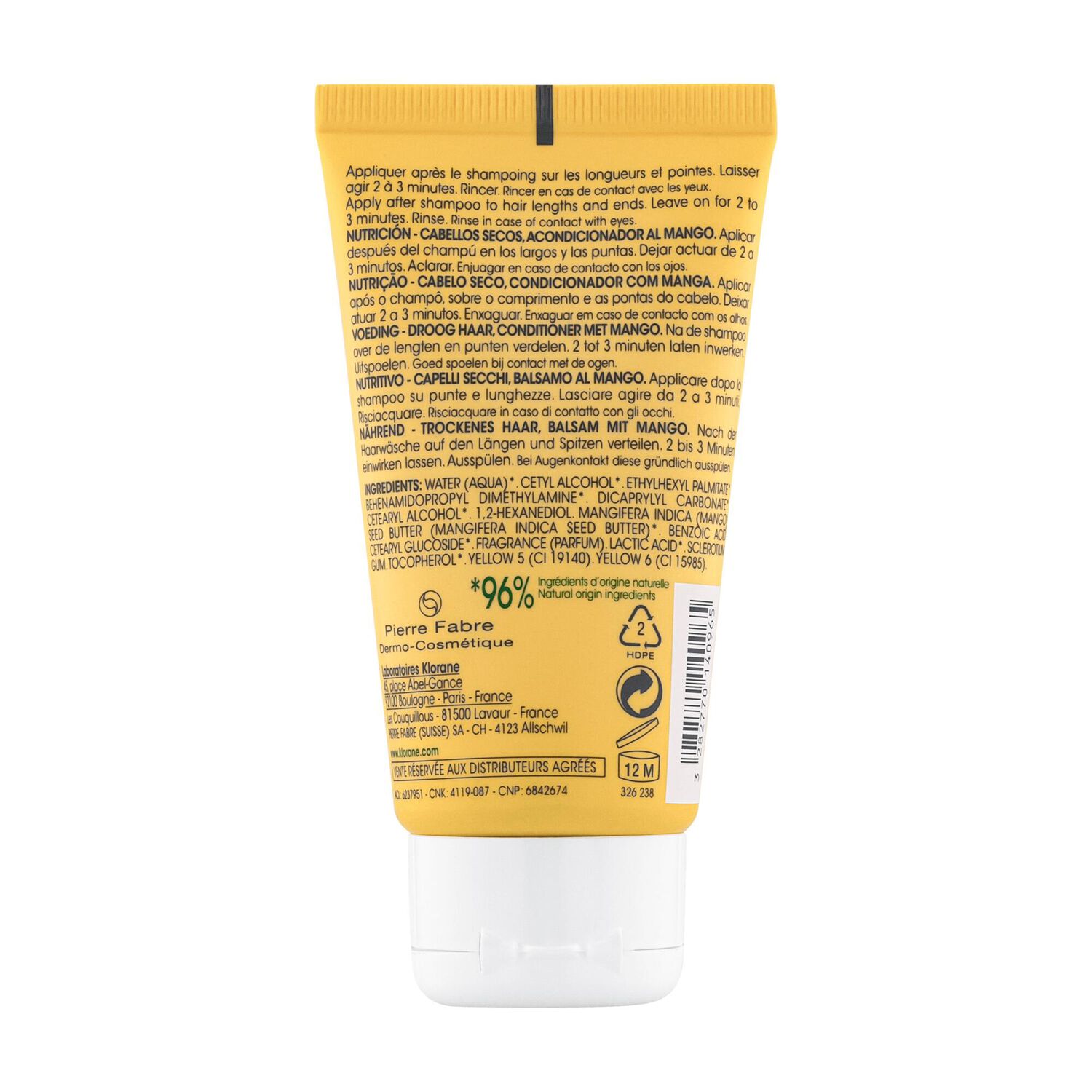 Mangue  - Baume Après-Shampooing - Cheveux secs - 50 ml