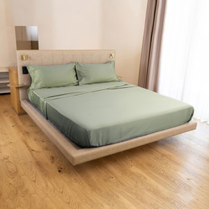 Intrecci Home Lenzuola, Lenzuolo Sopra in Raso di Puro cotone Satin, Made in Italy, Morbidezza Suprema, Elegante e Confortevole, Tinta Unita