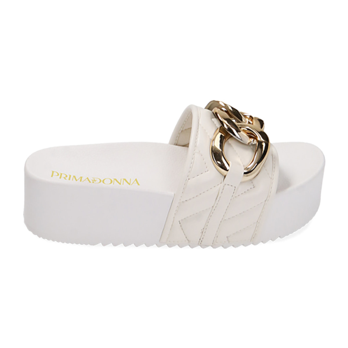 Ciabatte mare bianche, suola 5 cm