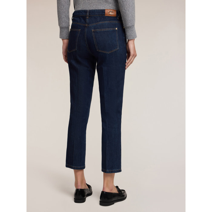 Motivi - Jeans carrot misto lyocell - Blu
