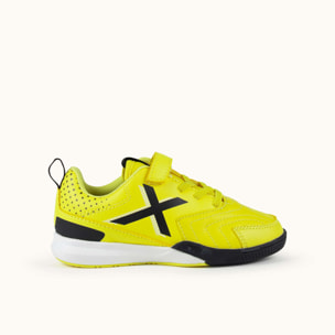 Zapatilla Deportiva Infantil Amarilla con Cordones Elásticos y Velcro MUNICH RONDITO KID ELASTIC LACES 19