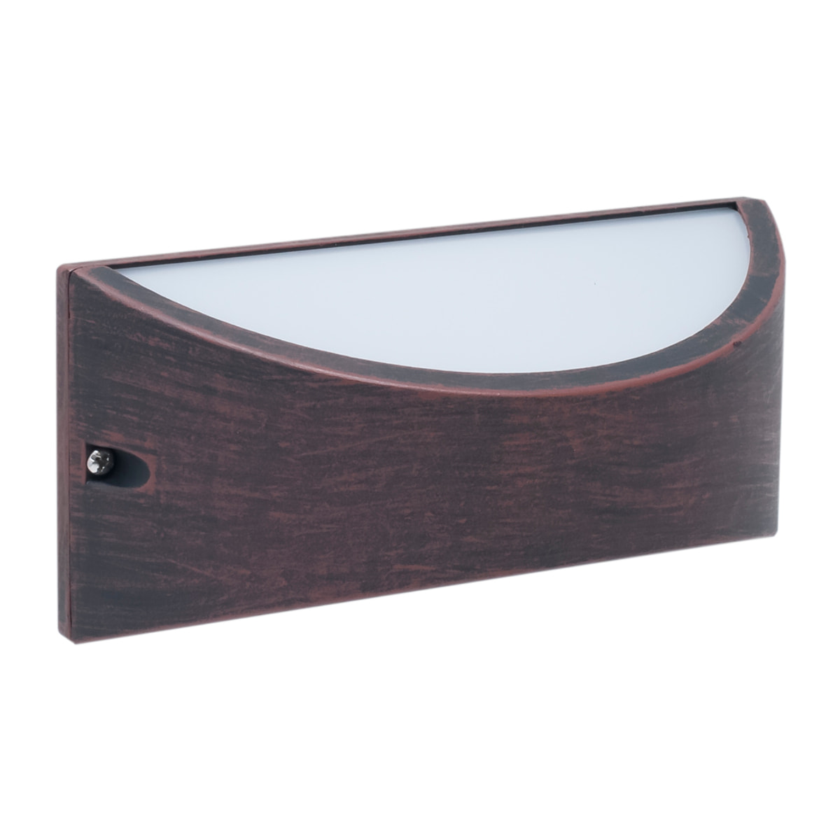 FORLIGHT Forlight Aplique Exterior LED IP54, Diseño Rectangular Marrón Óxido, Luz Neutra 4000K, 444 Lúmenes, Resistente y Eficiente, Ideal para Fachadas y Terrazas, 8.7W, 30,000 Horas de Vida