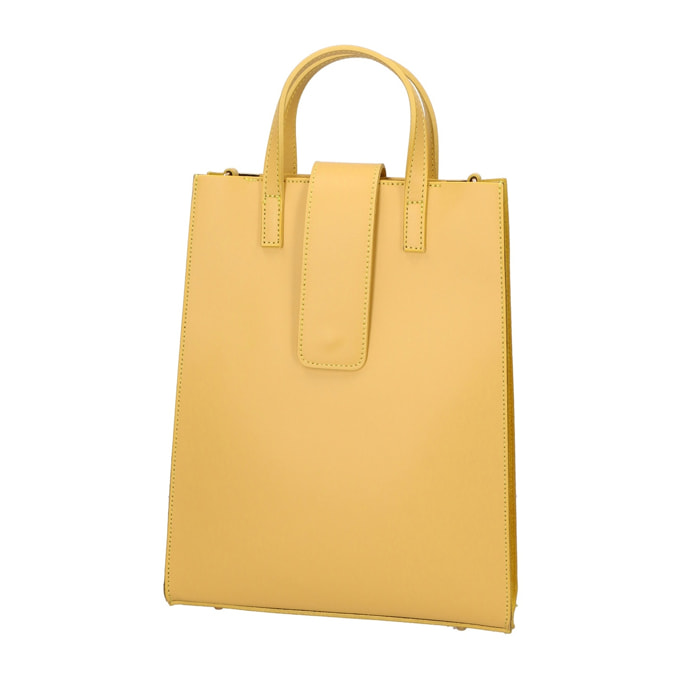 Borsa a mano da donna - Modello Giuseppina - Vera pelle - 33.0 x 26.0 x 9.0 cm