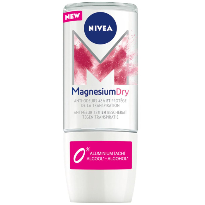 Pack de 3 - NIVEA - Déodorant Bille Femme Magnesium Dry Care 3X50ml