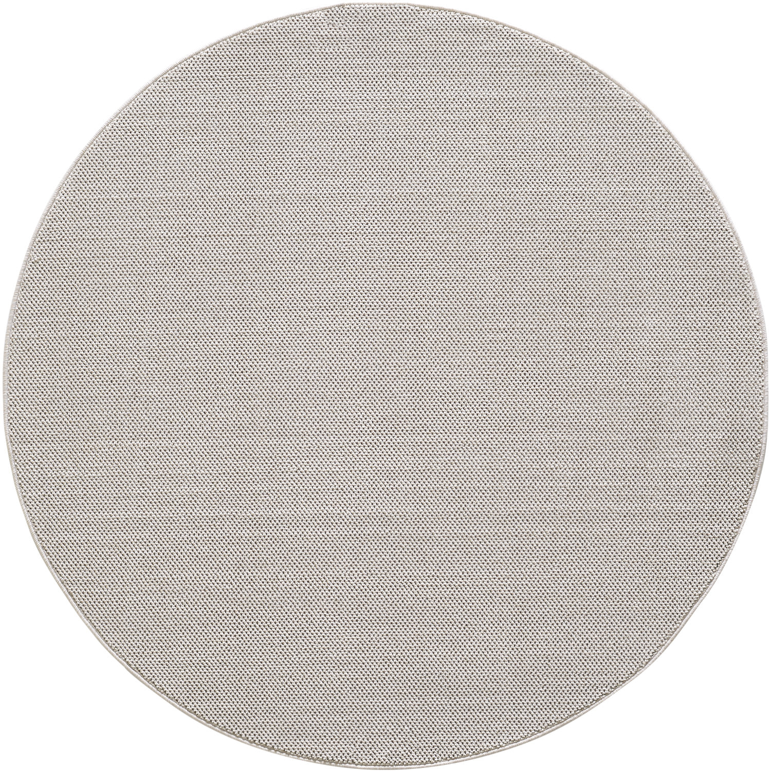 MORELIA - Tapis rond moderne aspect laine bouclée Creme