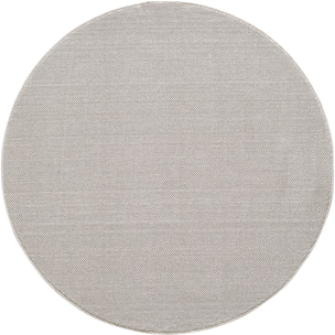 MORELIA - Tapis rond moderne aspect laine bouclée Creme