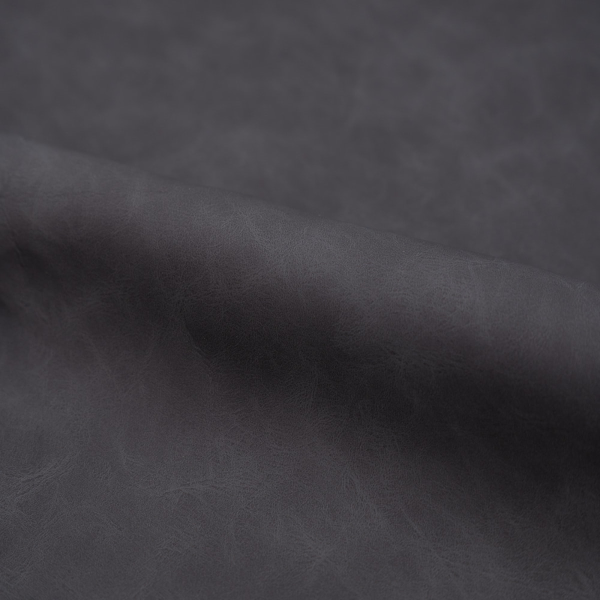 Lot de 2 chaises en cuir synthétique gris foncé et métal noir - Killi