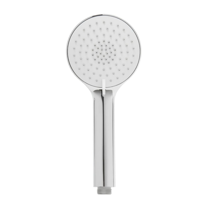 Douchette à main en plastique, 3 jets, buses silicone, chrome brillant (SATBSRS22)