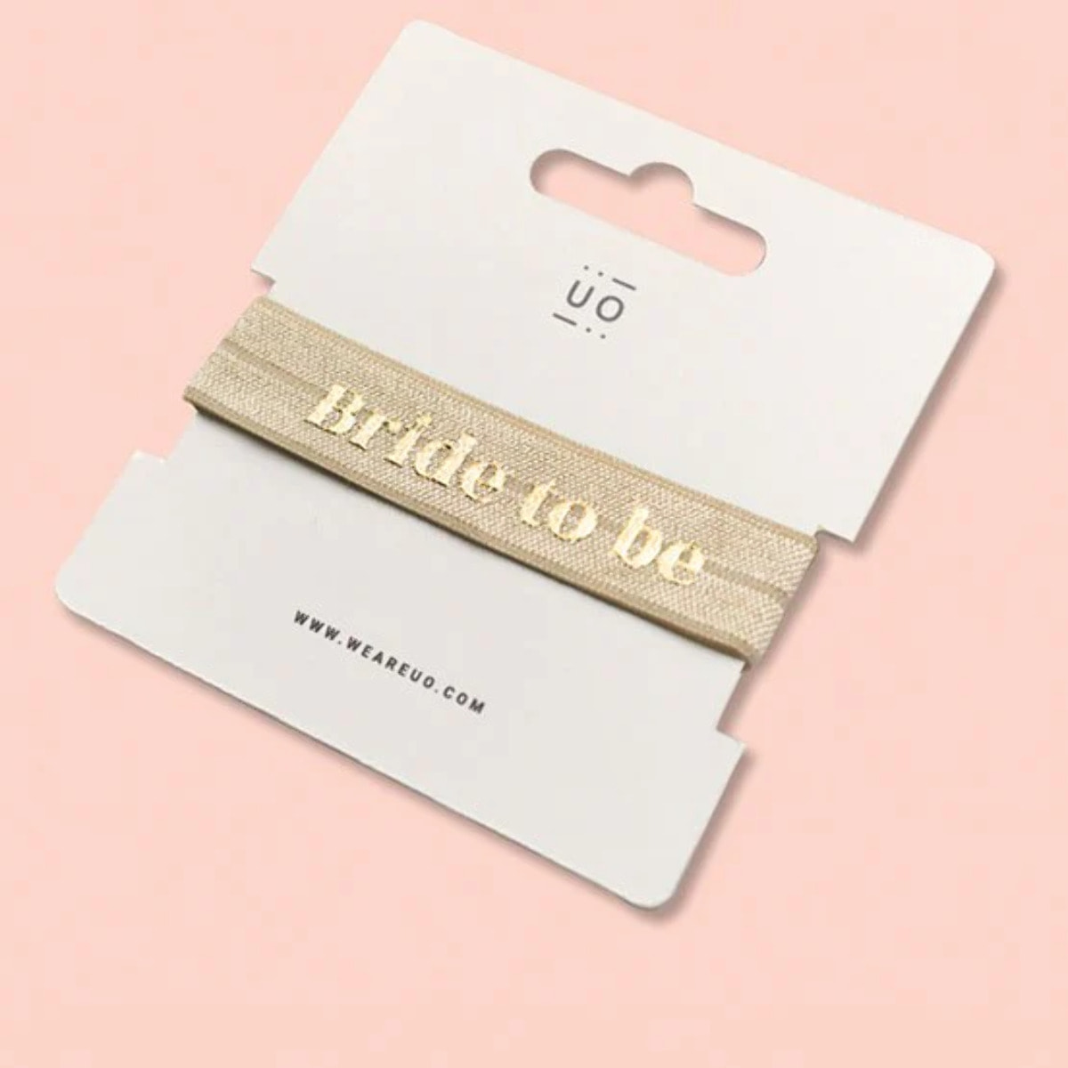 Pulsera Tela Elástica "Bride to be"