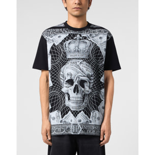 PHILIPP PLEIN Camiseta de cuello redondo y manga corta SKULL