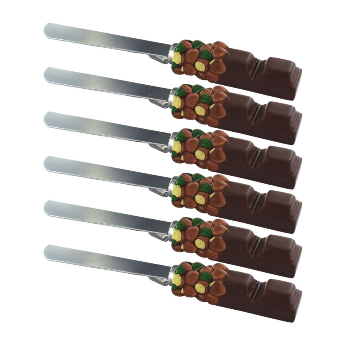 Ensemble de 6 Spatules pour pâte à tartiner 19 cm Fackelmann