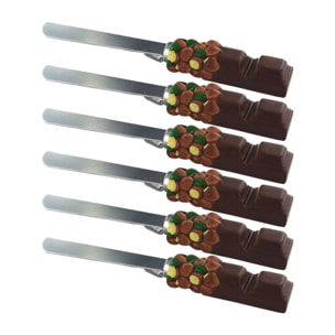 Ensemble de 6 Spatules pour pâte à tartiner 19 cm Fackelmann