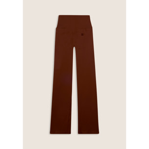 Leggings sportivi seamless a zampa con vita altissima