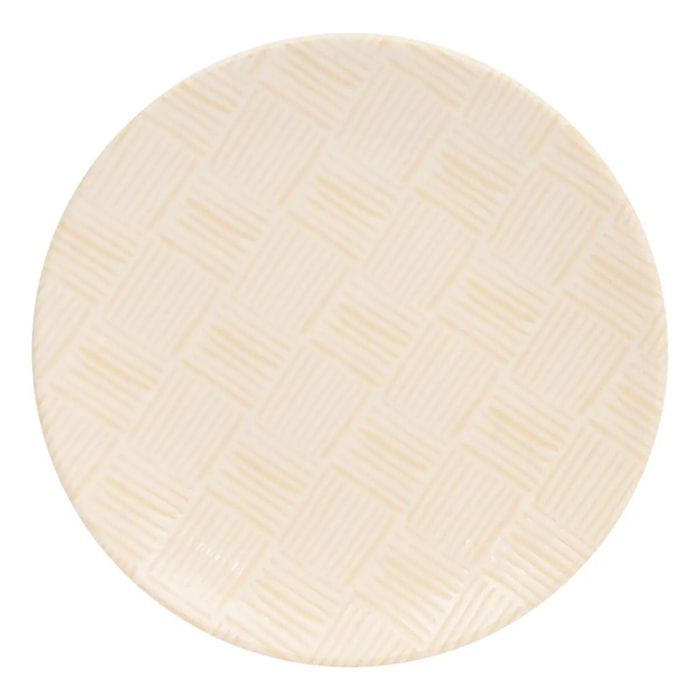 Assiette dessert Laetitia D20cm creme