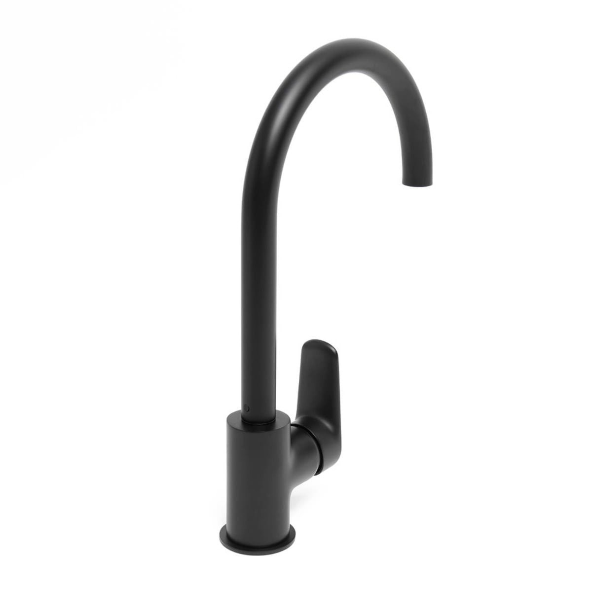 Robinet d'évier Swiss Aqua Technologies Mood avec bras tournant noir mat SATBSMOOD280KC