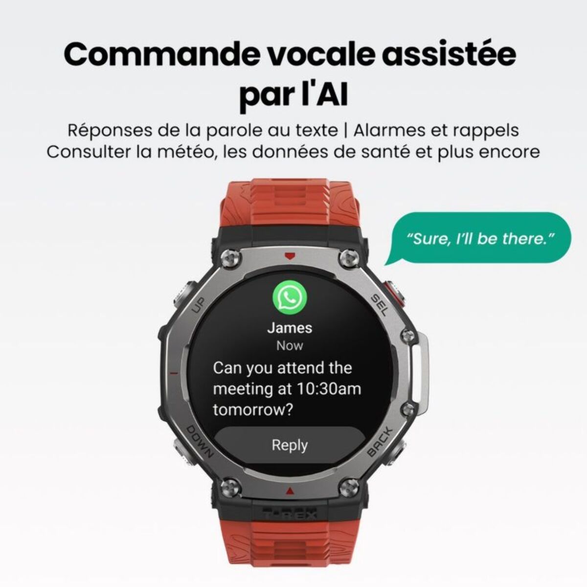 Montre sport AMAZFIT T-Rex 3 Lava