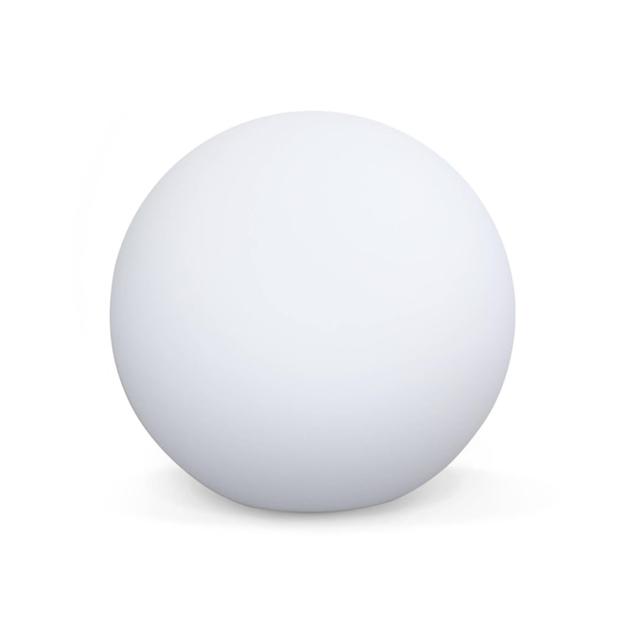 Boule LED 30cm – Sphère décorative lumineuse. Ø30cm. blanc chaud. commande à distance