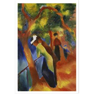Affiche Sunny path par August Macke Affiche seule