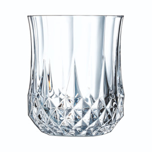 Ensemble 18 verres à pied et verres à eau Longchamp - Cristal d'Arques