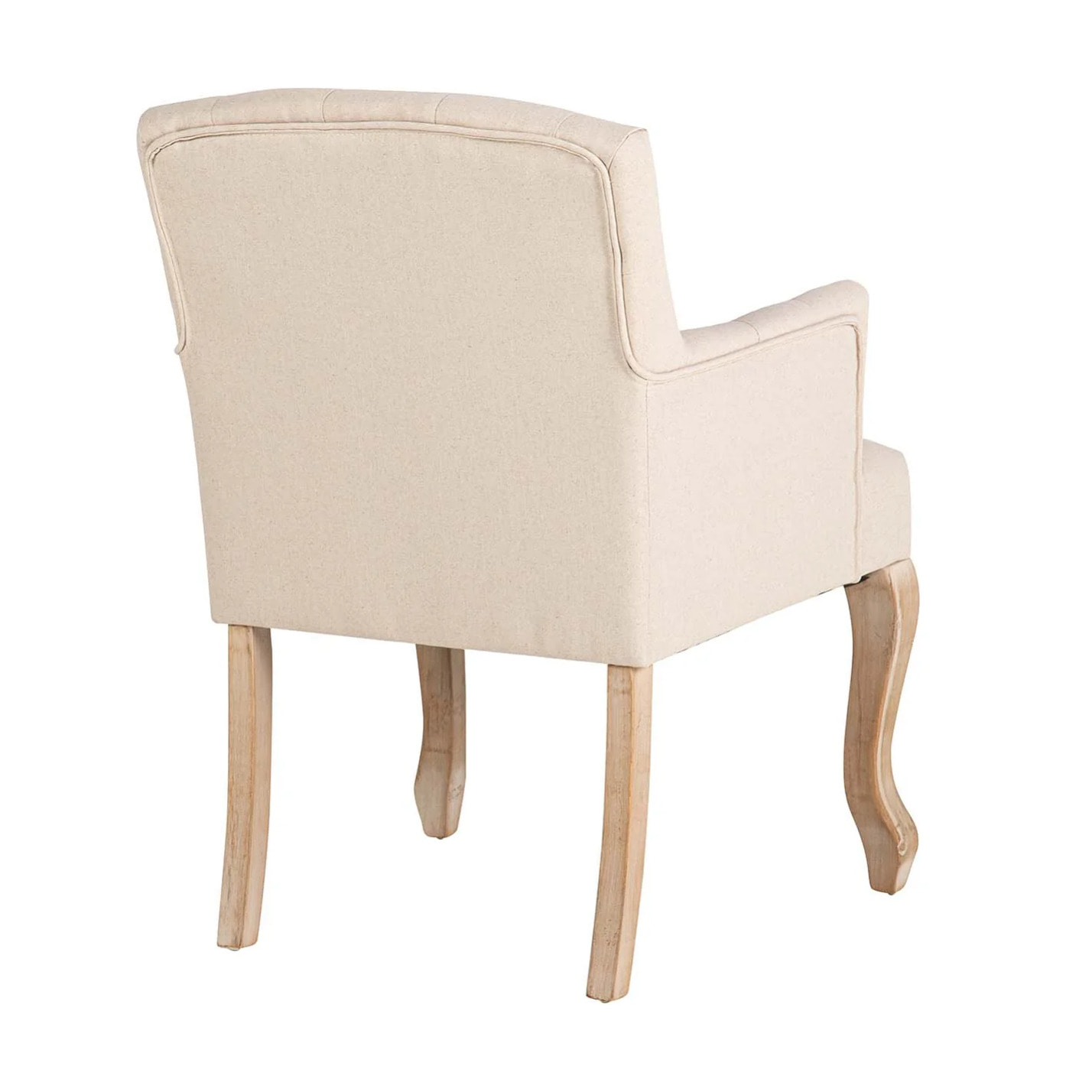Butaca Lino Beige Capit. Patas Madera 59x62x85 Cm