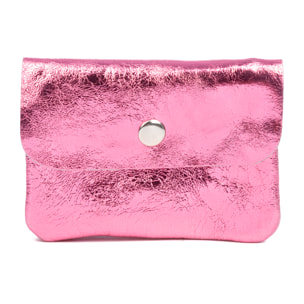 Alpignano portafoglio donna. Pelle autentica scamosciata lucida.