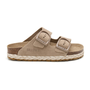 SANDALO CON ZEPPA BILLOWY BEIGE