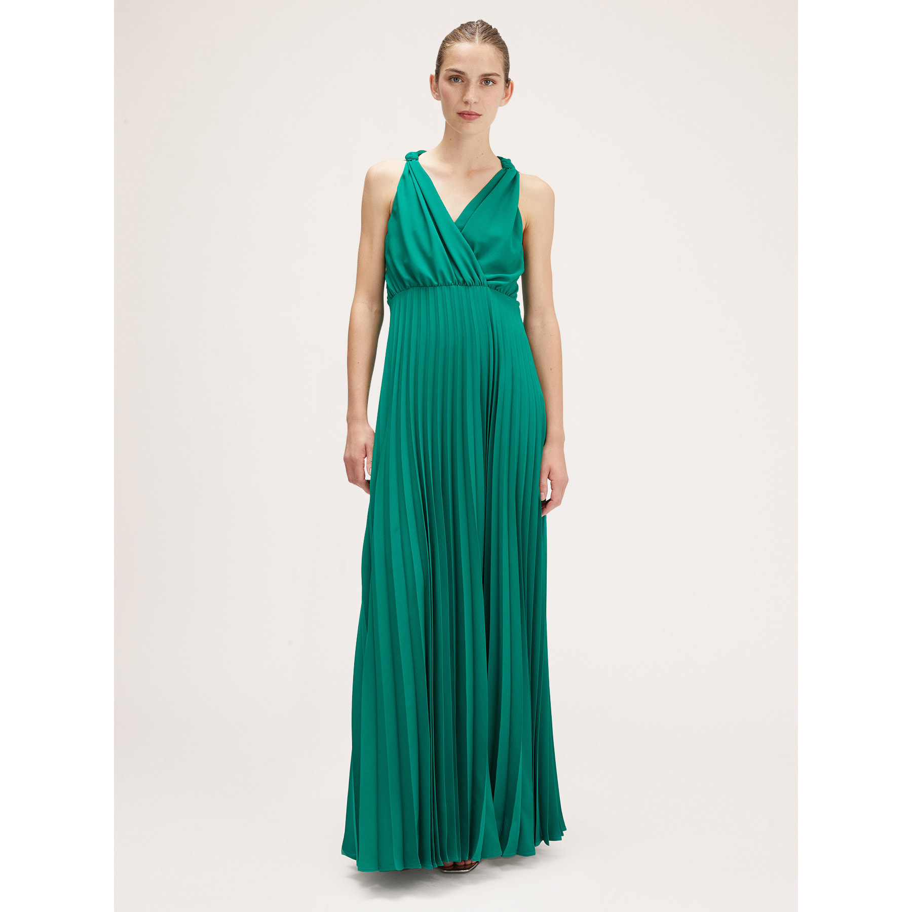 Motivi - Vestido elegante plisado - Verde