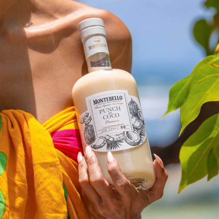 Punch Coco Montebello - Liqueur de Rhum Agricole de Guadeloupe | 18% vol | 70cl