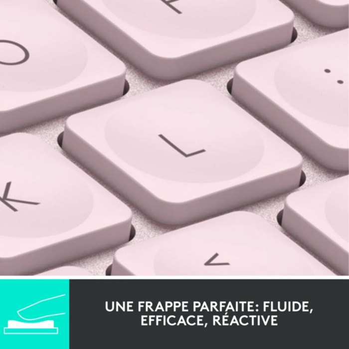 Clavier sans fil LOGITECH MX Keys mini rose